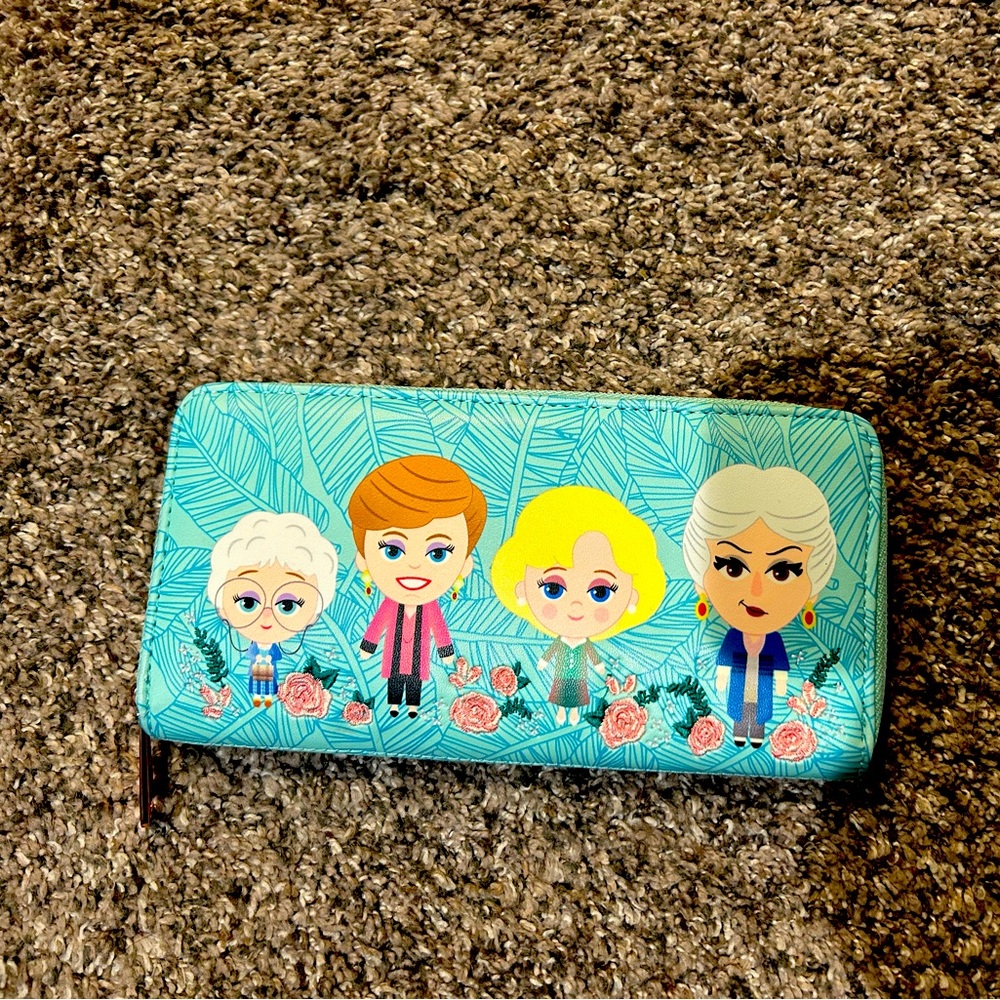 Large zip around golden girls wallet